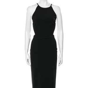Solace London used excellent condition Size Medium US 8 black midi dress